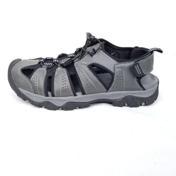 Eddie Bauer Sandals Mens 10m Leather Gray Cinch main image 5